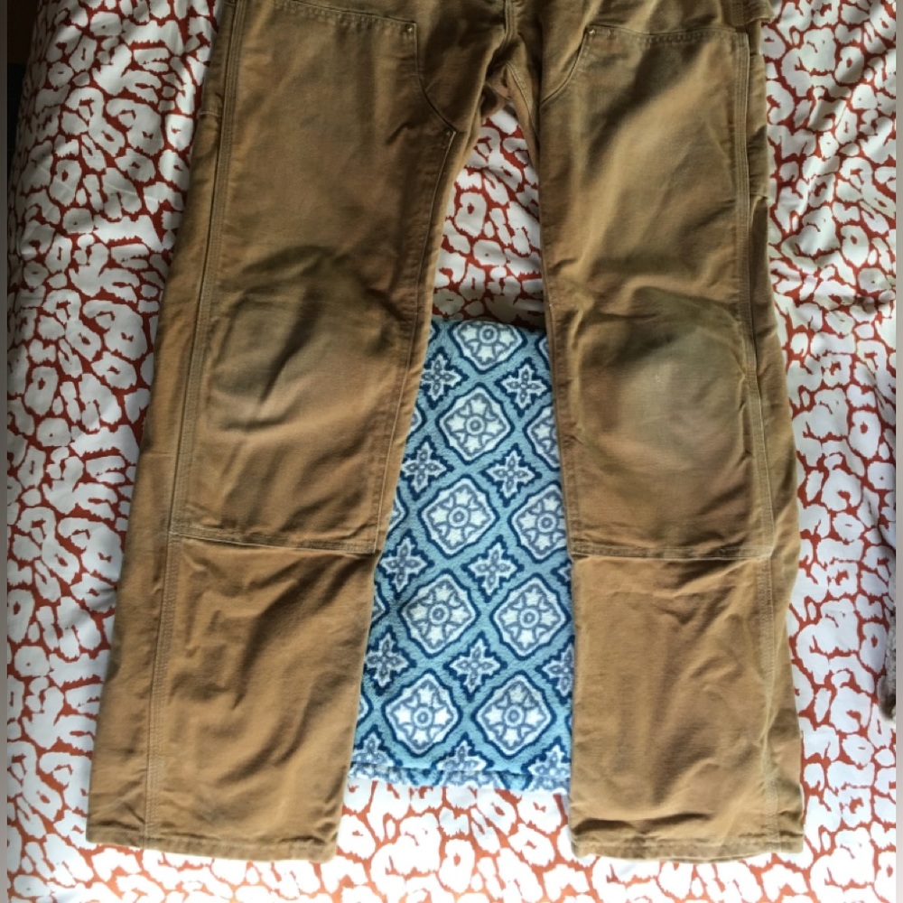 Carhartt men’s Carhart Brown double front pants, 36×34